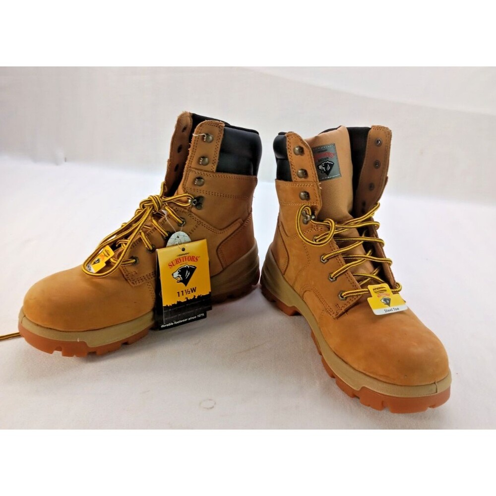 Herman Survivors Work Boots Men's 11.5W Steel Toe Waterproof Wheat New